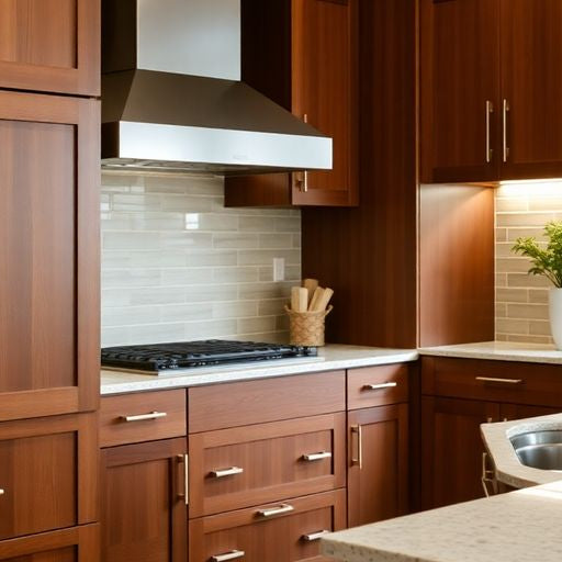 Elegant kitchen with Marsh cabinets in a modern renovation.