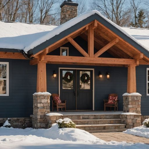 Home with weather stripping for insulation