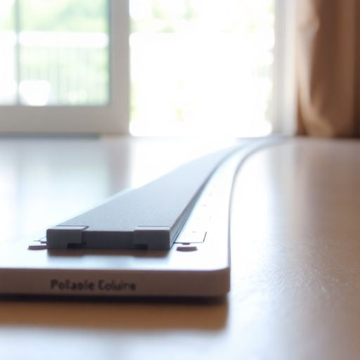 Clean sliding glass door track with smooth rollers.