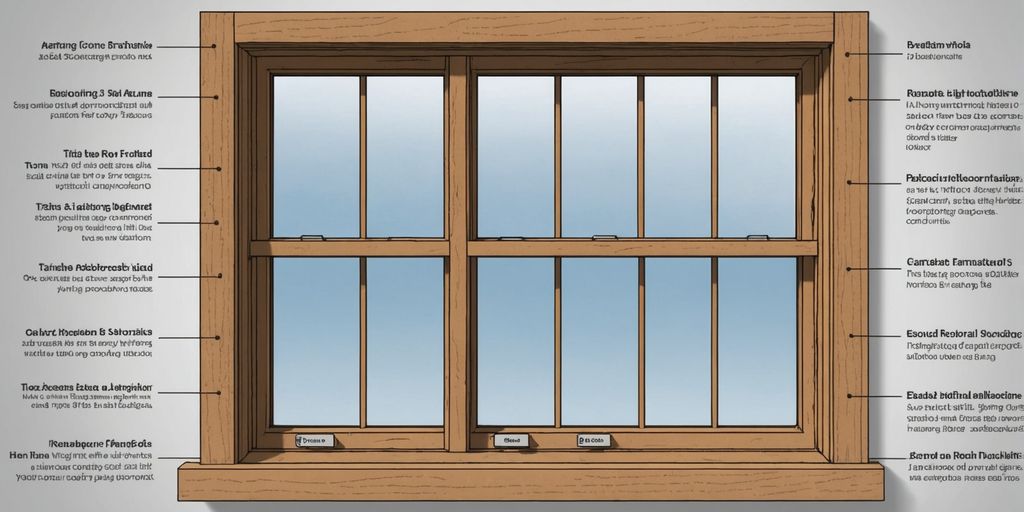 Illustration of window parts labeled