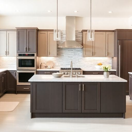 Modern kitchen with stylish Merillat cabinets and elegant design.