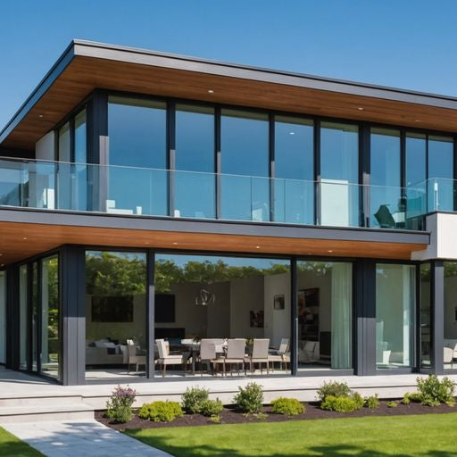 Modern home with new PGT windows