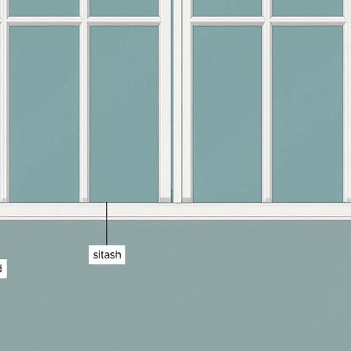 Illustration of window parts labeled