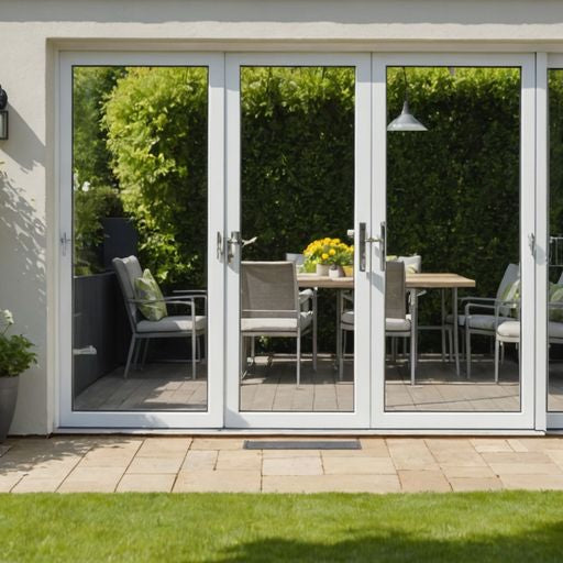 Modern patio door with secure lock