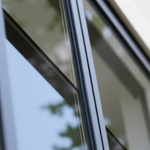 Close-up of Wincore windows with sleek design.