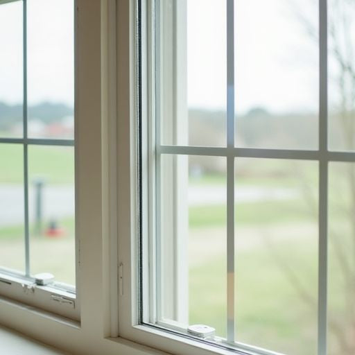 Pella replacement windows installation in progress.
