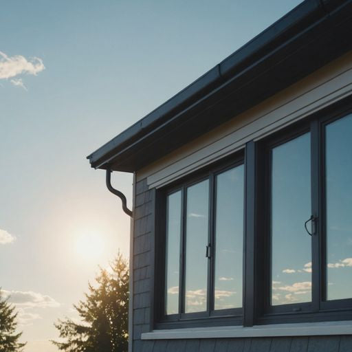 Newly installed weather seal windows on a house