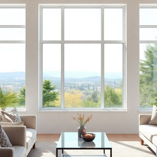 Modern interior with standard windows and natural light.