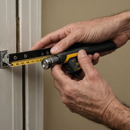 Installing bulb seal weatherstripping on door frame