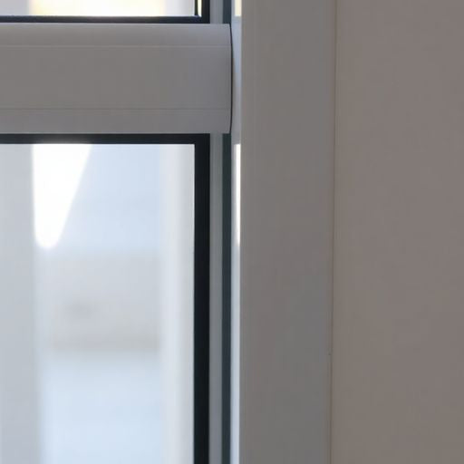 Close-up of a smoothly operating sliding glass door.