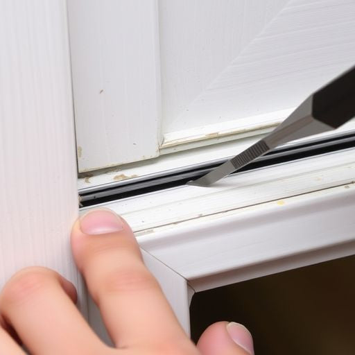 Installing weather strip on door frame