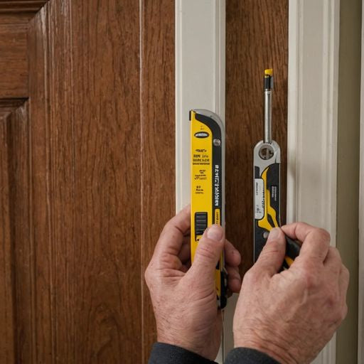 Installing bulb seal weatherstripping on door frame