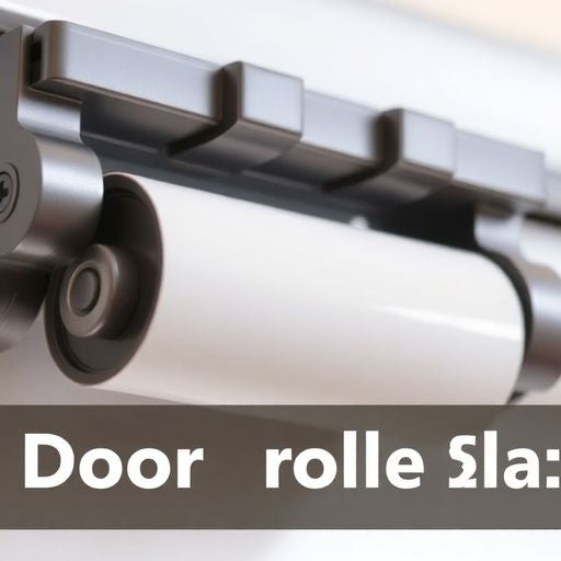 Close-up of patio door roller mechanism for replacement.