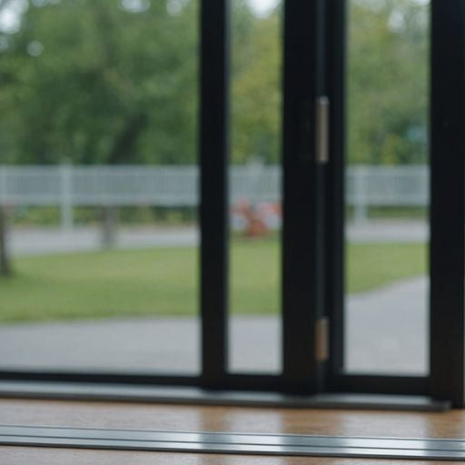 Essential sliding glass door track repair parts displayed