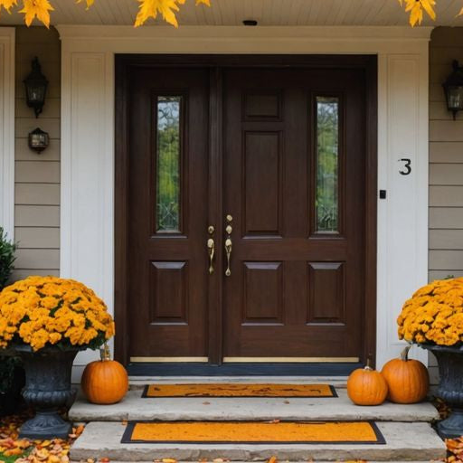 Cozy home entrance with weather strips