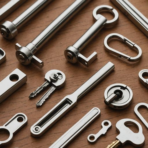 Andersen window parts on wooden surface