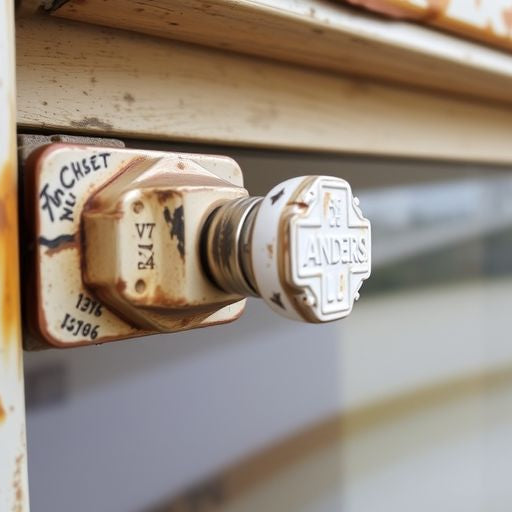 Vintage 1984 Anderson casement window hardware