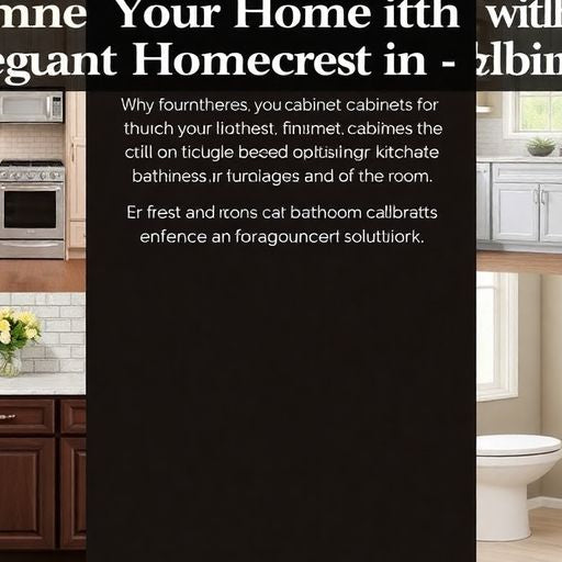 Stylish Homecrest cabinets in a modern kitchen setting.