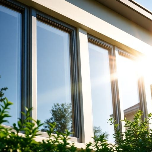 Modern Amerimax windows in a stylish home setting.