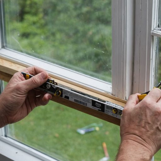 Installing weather strips on a window frame