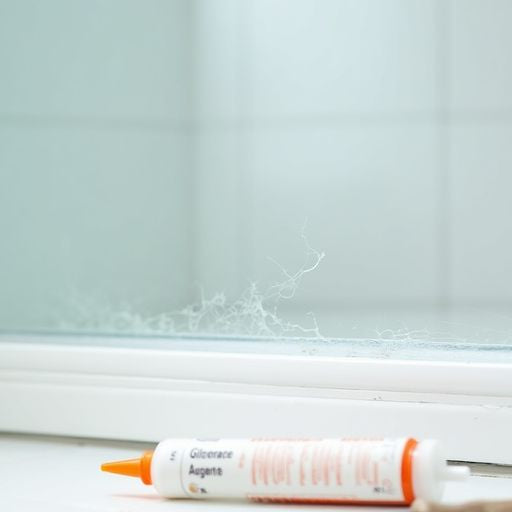 Shower door repair tools and stained glass close-up.