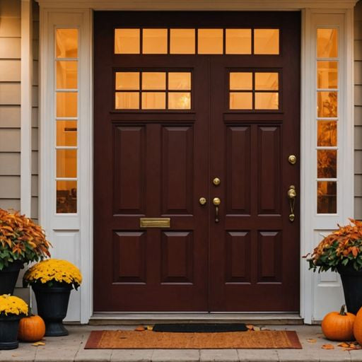 Home entrance with weather strip