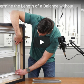 How to Determine the Length of a Window Balance from Sash Height