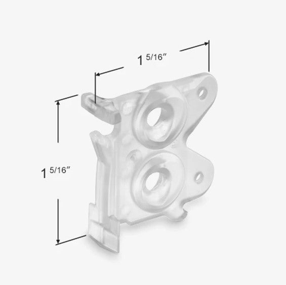 WRS 1-5/16" Series 31 & 32 Replacement Mounting Bracket for Constant Force Balances  -  Clear Plastic