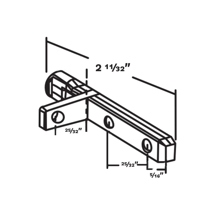 WRS 2-5/16" Die-Cast Wrap Around Pivot Bar - 4 Pack