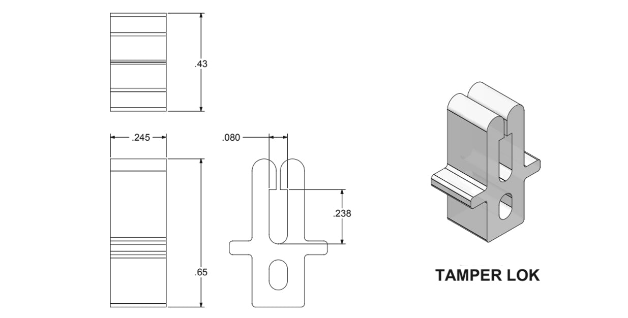 WRS Caldwell Tamper Lok for Non-Tilt Window Applications – Secure Window Control