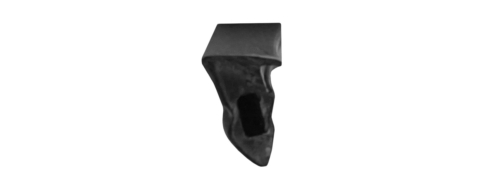 WRS .49" x .30" Black Glazing Wedge - 25 Ft Roll