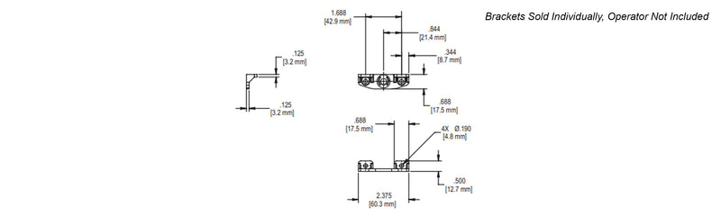 WRS Truth Awning Operator Bracket