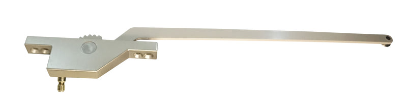 WRS Truth Right or Left Hand Front Mounted Single Arm Casement Operator, 13-1/2" Arm - Satin Nickel
