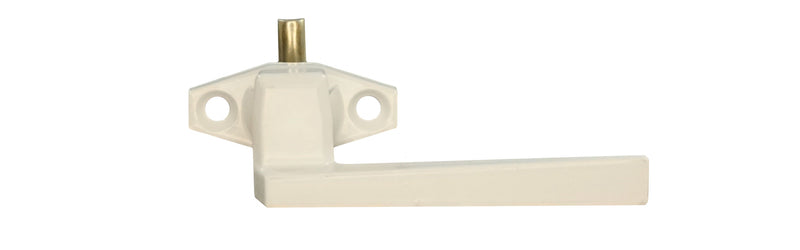 WRS Truth Left Hand White Casement Locking Handle  -  .625" Pawl, Inline Base