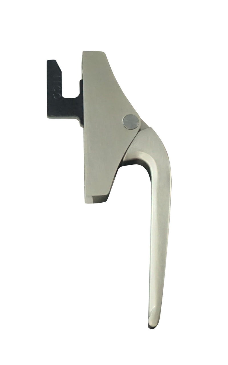 WRS Euro Front Mounted 1-Point Locking Handle  -  Satin Nickel