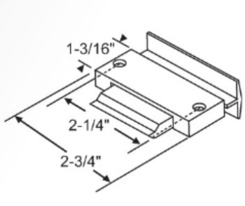 WRS Traco TR6000 Sliding Window Latch  -  Black