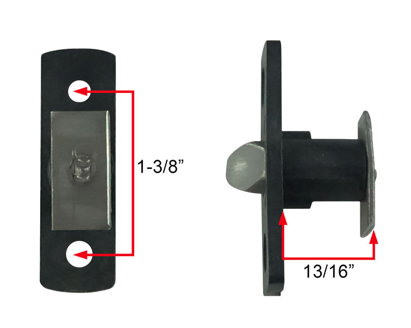 WRS EFCO Auto Lock Plunger for Auto Sash Locks  -  Black
