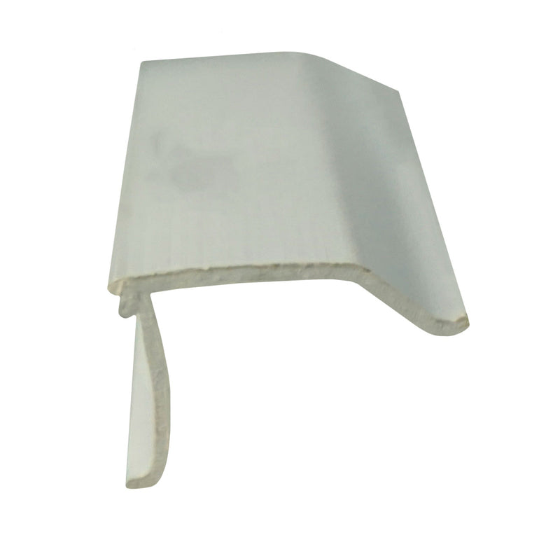WRS Crossly White Snap-In Rigid Glazing Bead  -  6 Ft Stick