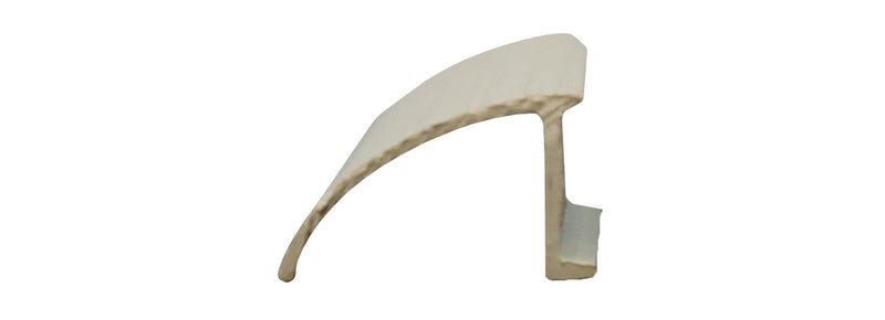 WRS White Rigid Glazing Bead - 6 Ft Stick