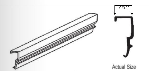 WRS Capitol White Snap-In Vinyl Rigid Glazing Bead  -  6 Ft Stick