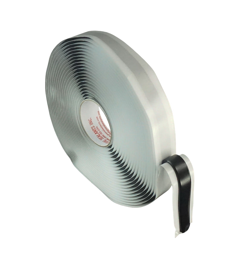 WRS 1/8" x 1/2" Double Sided Glazing Tape/Butyl Tape - 25 Ft Roll, Black