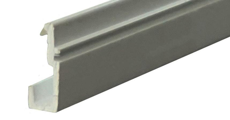 WRS Pennco Dual Durometer White Snap-In Rigid Glazing Bead  -  6 Ft Stick