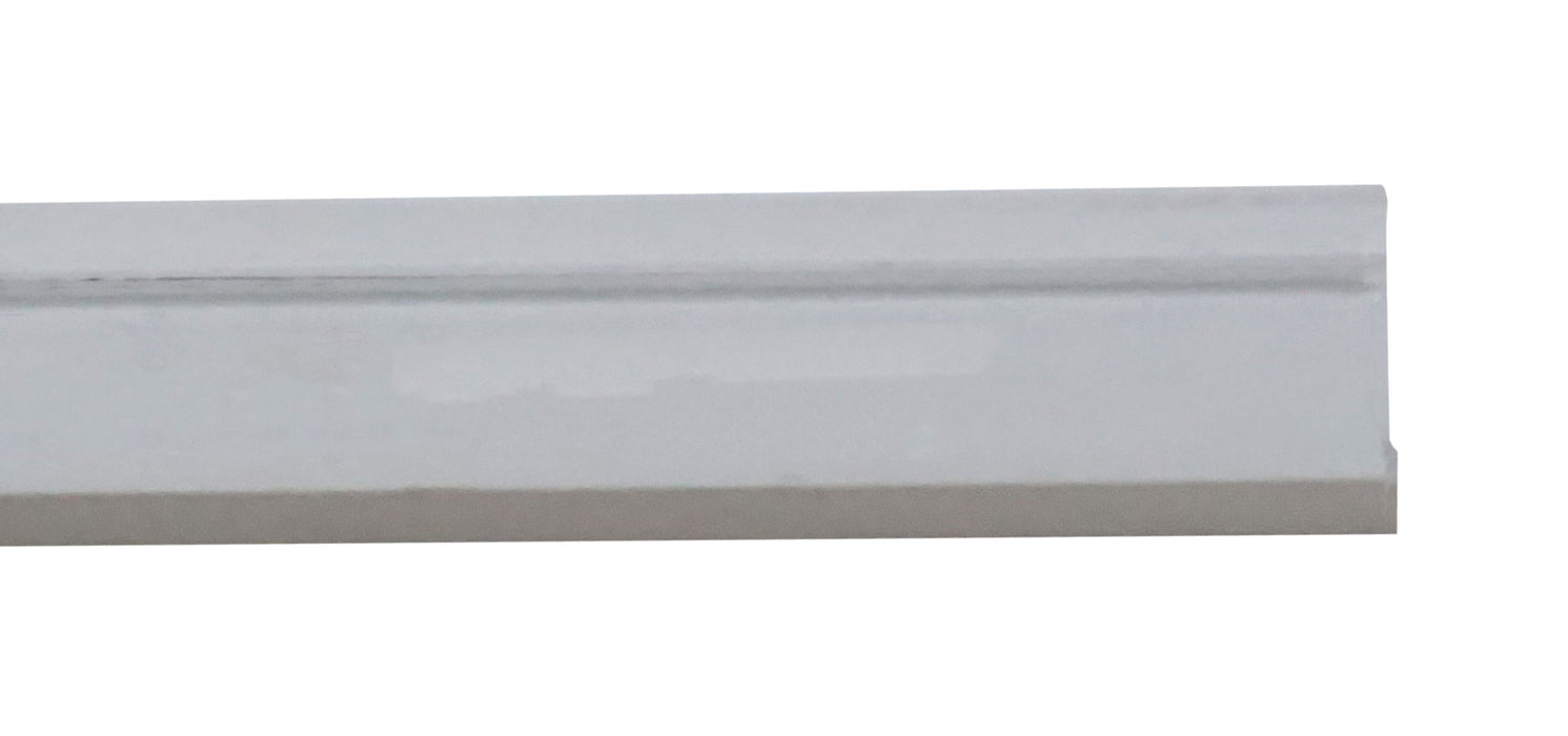 WRS Pennco Dual Durometer White Snap-In Rigid Glazing Bead - 6 Ft Stick