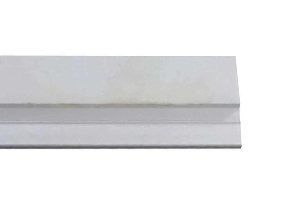 WRS Winterseal White Snap-In Vinyl Rigid Glazing Bead - 6 Ft Stick