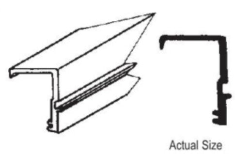 WRS Capitol White Rigid Glazing Bead  -  6 Ft Stick