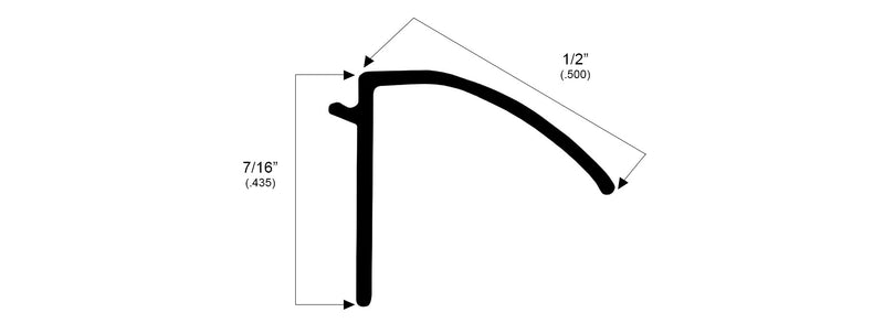 WRS White or Black Glazing Bead - 6 Ft Stick