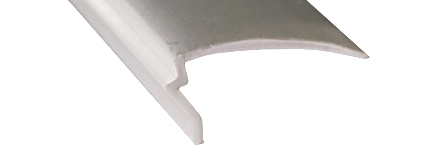 WRS White Snap-In Glazing Bead - 6 Ft Stick