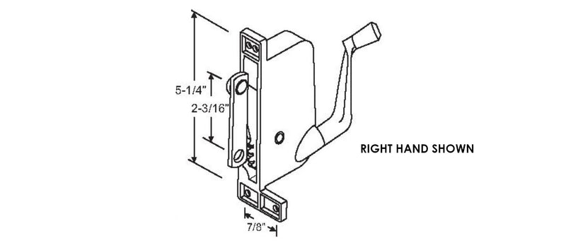 WRS Casement Operator - Left Hand