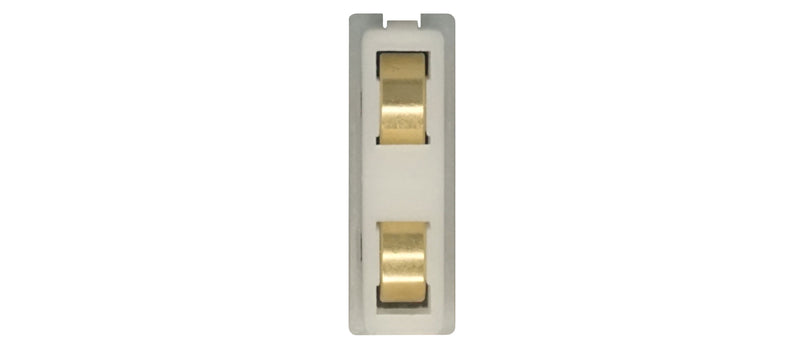 WRS Norandex Sliding Window Roller - Two 7/16" Brass Wheels