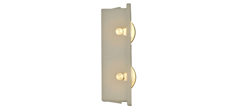 WRS Norandex Sliding Window Roller - Two 7/16" Brass Wheels